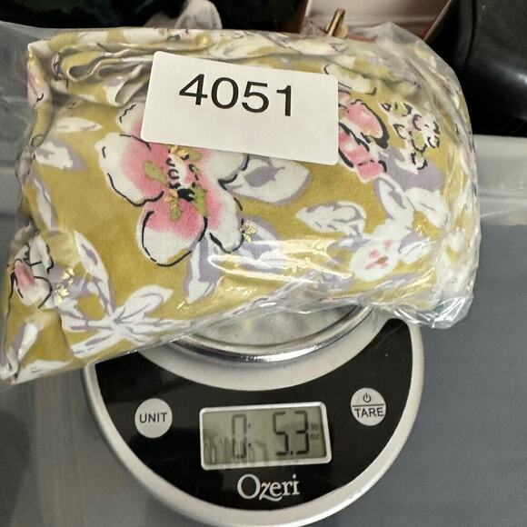 Solitaire Blouse Green Floral Scoop Neck Short Sleeve Rayon Cotton Womens Small - Picture 9 of 9